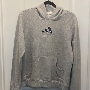 Women’s Medium Adidas Hoodie with rhinestone and embroidered detail